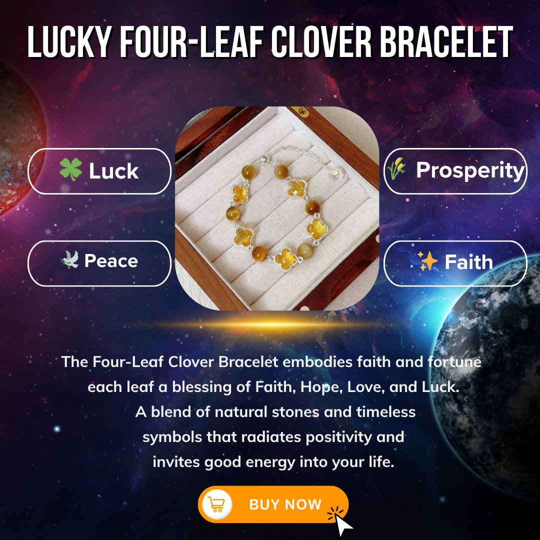 LUCKY FOUR-LEAF CLOVER BRACELET