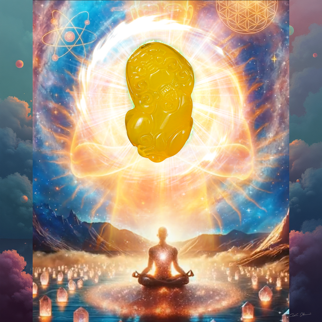 Aura Havenly "Wealth and Power Energy" Golden Pixiu Necklace