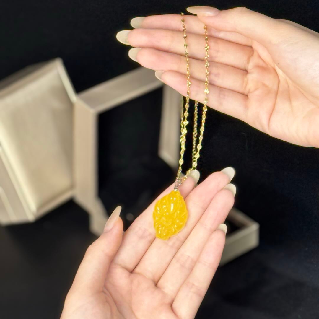 Aura Havenly "Wealth and Radiance Energy" Golden Fox Queen Necklace