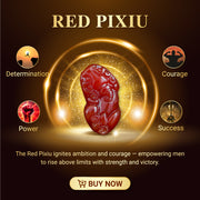 Aura Havenly "Courage and Fortune Energy" Red Pixiu Necklace