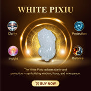 Aura Havenly "Clarity and Protection Energy" White Pixiu Necklace