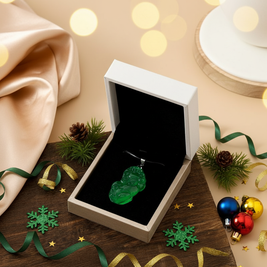 Lucky Pixiu Stone - Green