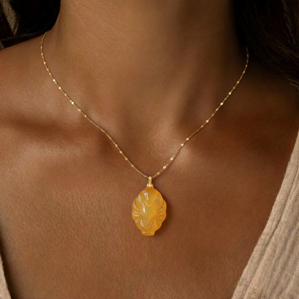 Aura Havenly "Wealth and Radiance Energy" Golden Fox Queen Necklace